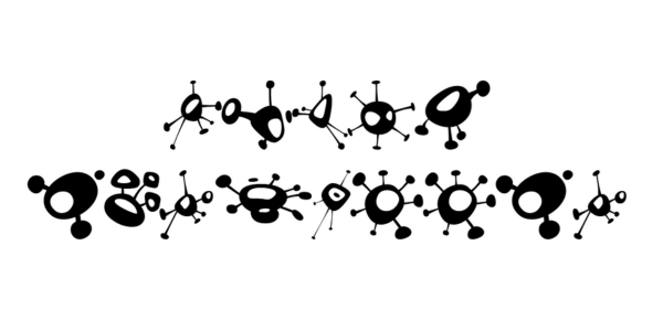 Vista previa del alfabeto Alien Mushrooms