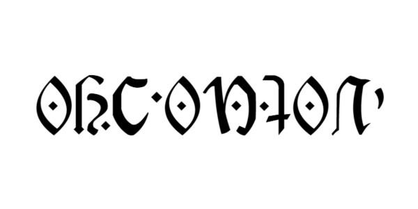 Vista previa del alfabeto Arcadian